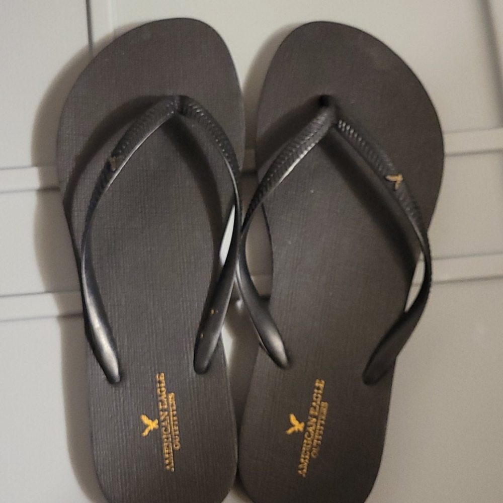 Black Flip Flops